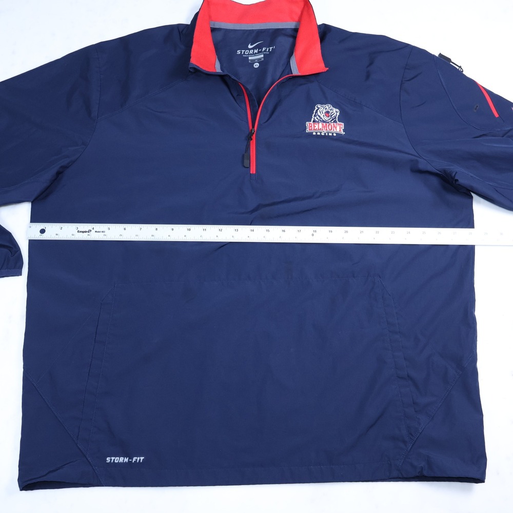 Nike Storm-Fit Belmont Bruins 1/2 Zip Woven Jacket Mens XL Navy Blue - Picture 6 of 10